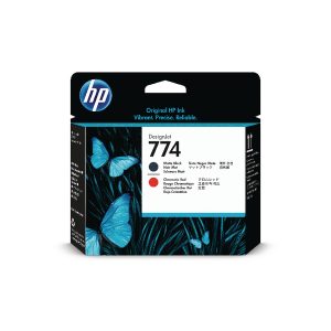 Hp 774 Matte Blk And Red Printhead